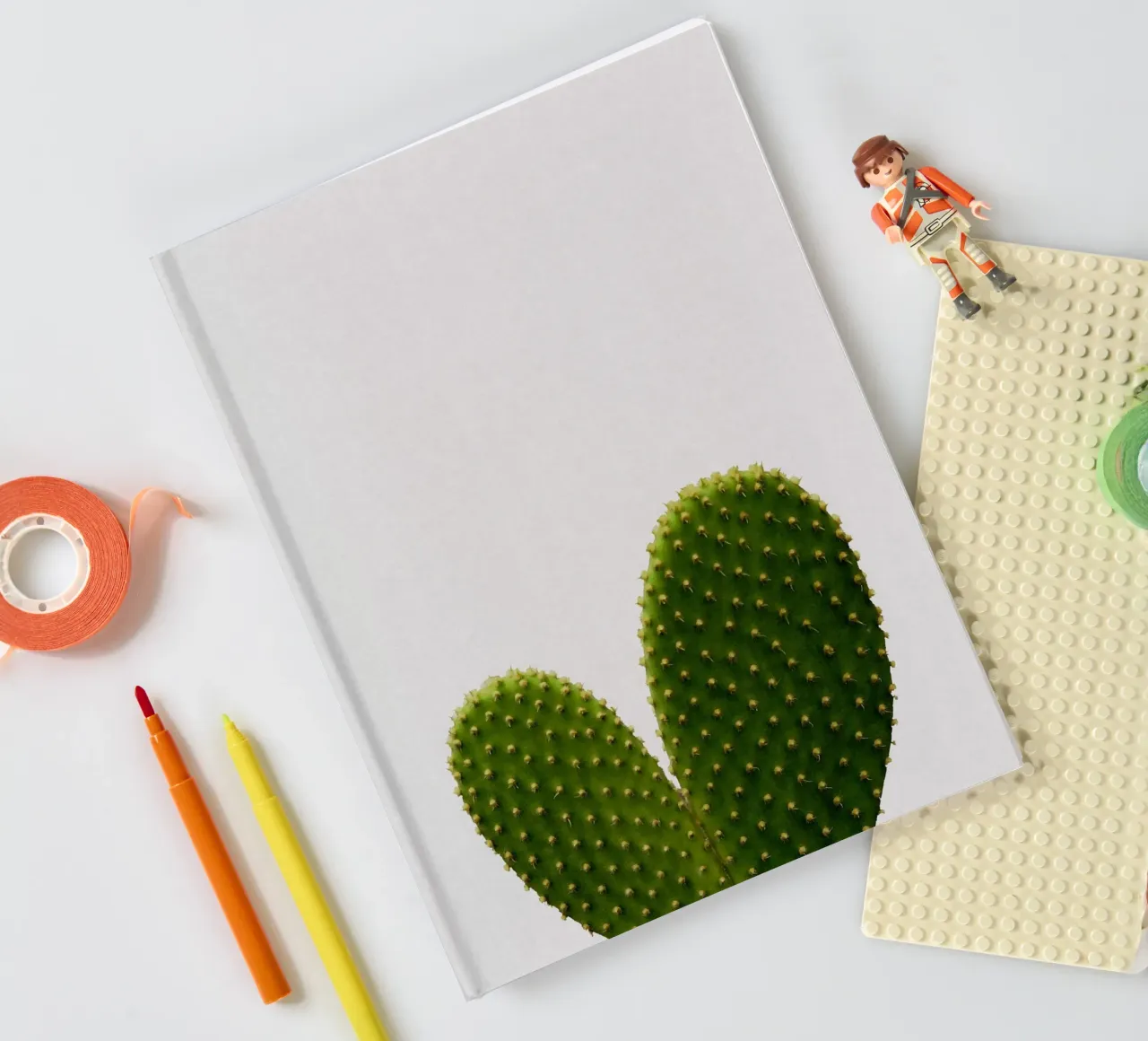 Cactus en forme de cœur carnet de notes de Orara Studio