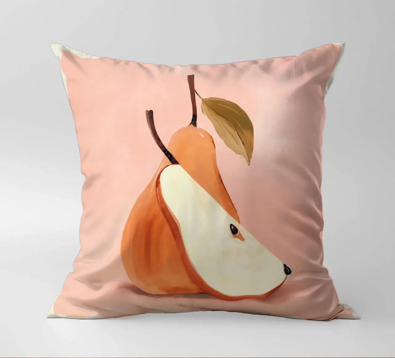 Pear 3 decorative cushion by ThingDesign