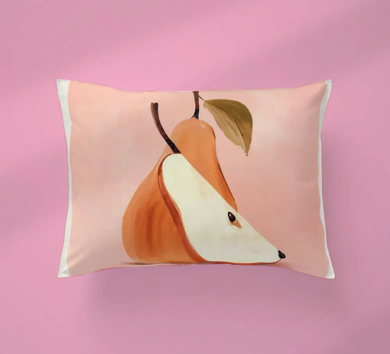 Pear 3 decorative cushion by ThingDesign