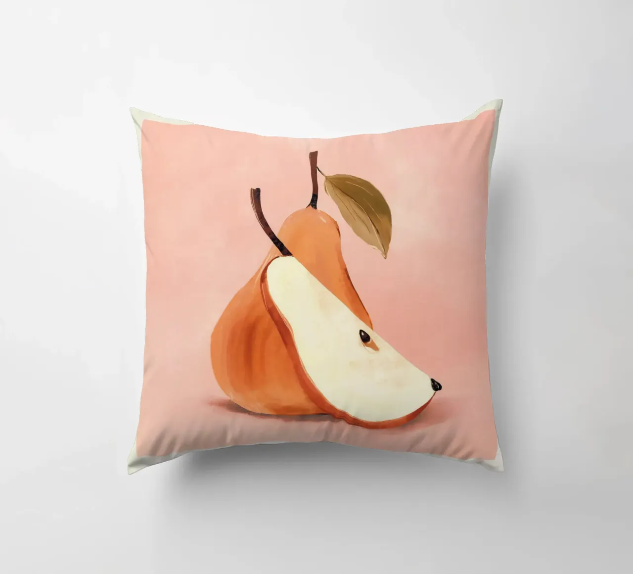 Pear 3 decorative cushion by ThingDesign