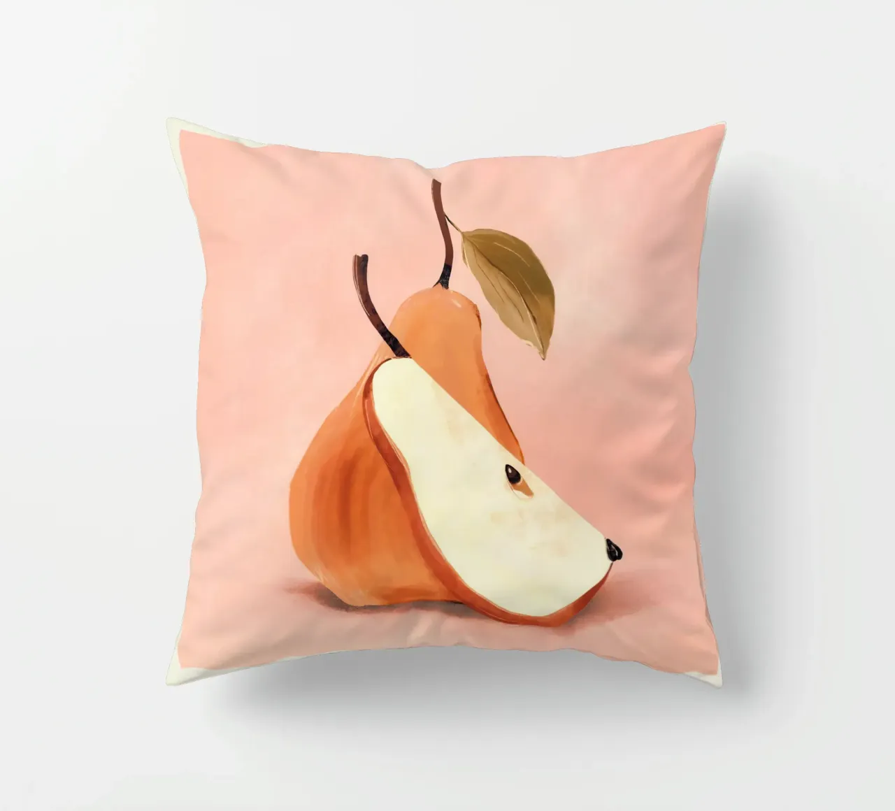 Pear 3 decorative cushion by ThingDesign
