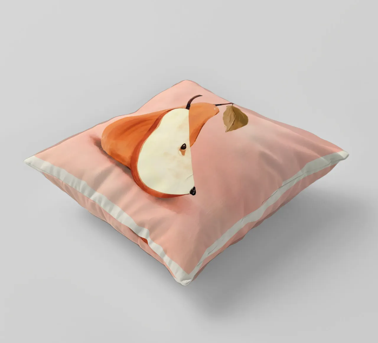 Pear 3 decorative cushion by ThingDesign