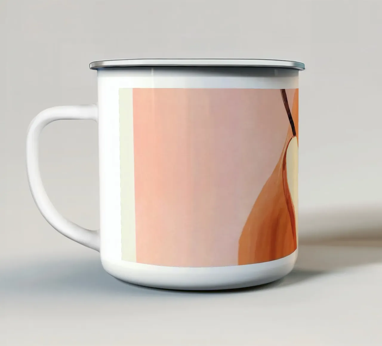 Pera 3 tazza in smalto da ThingDesign