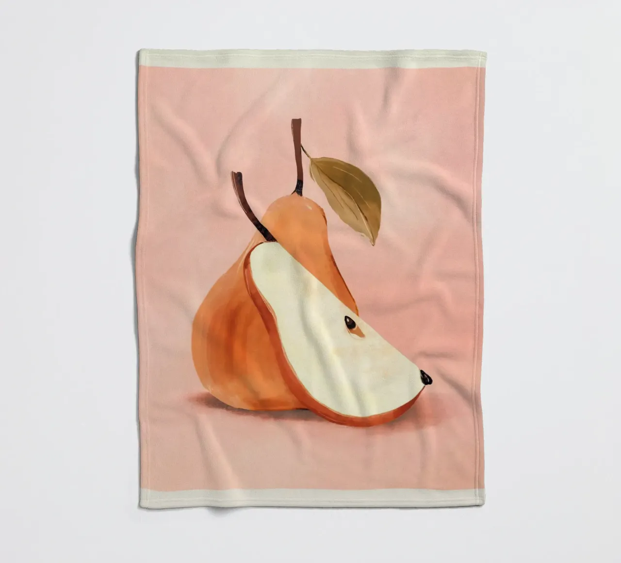 Pear 3 fleece blanket by ThingDesign