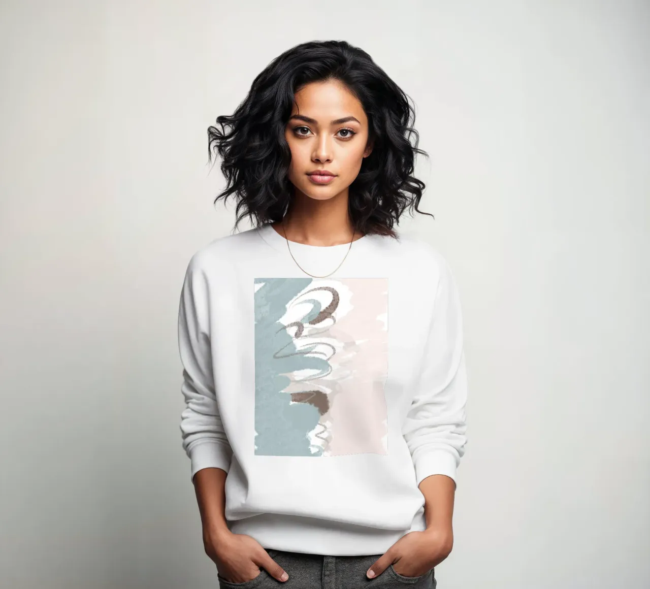 Pastelfarve sweatshirt van nileshkikuuchise