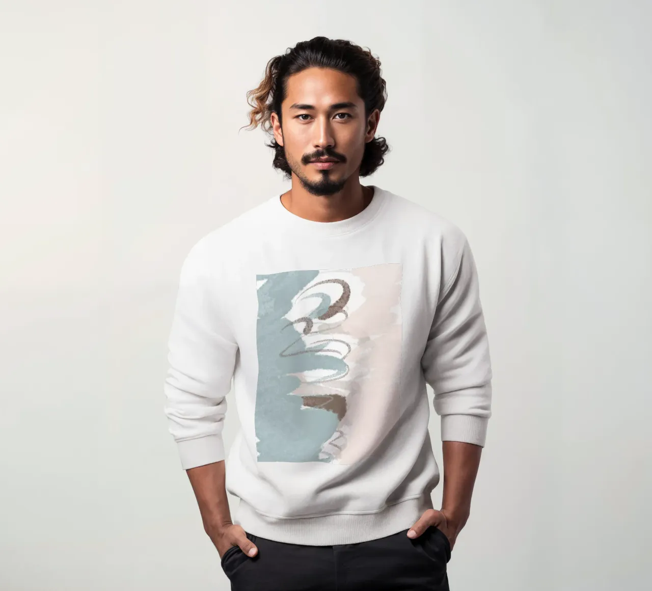 Pastelfarve sweatshirt van nileshkikuuchise