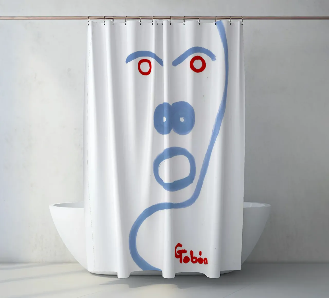Mark shower curtain by gtobonart