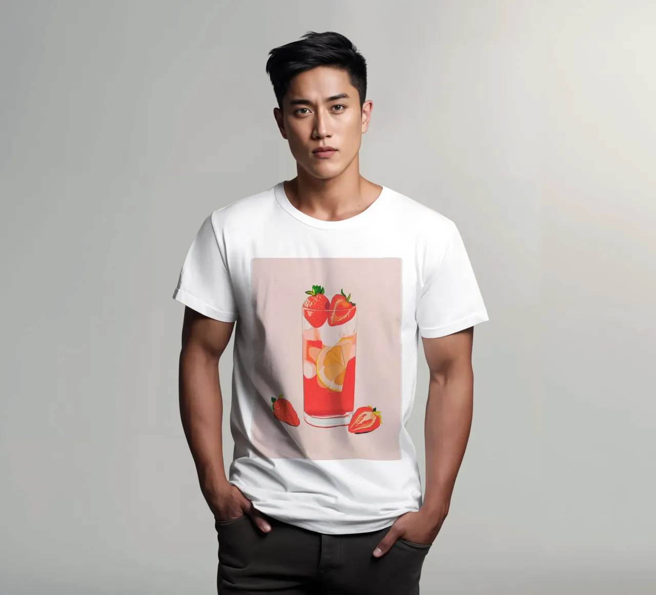 Tè freddo alla fragola t-shirt da ThingDesign