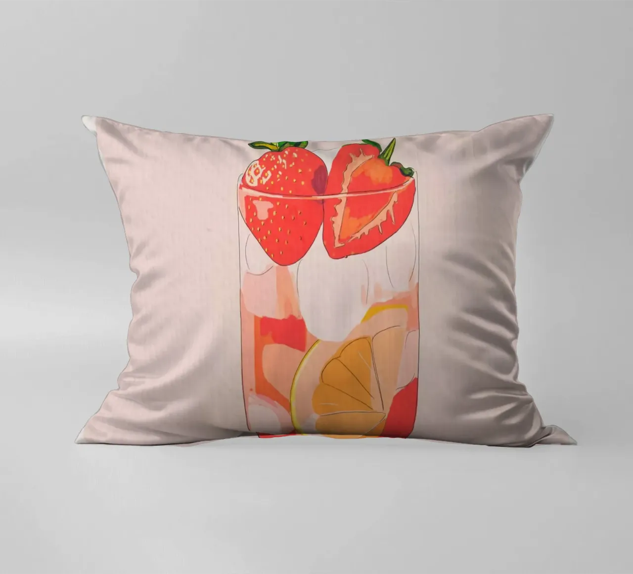 Tè freddo alla fragola cuscino da ThingDesign