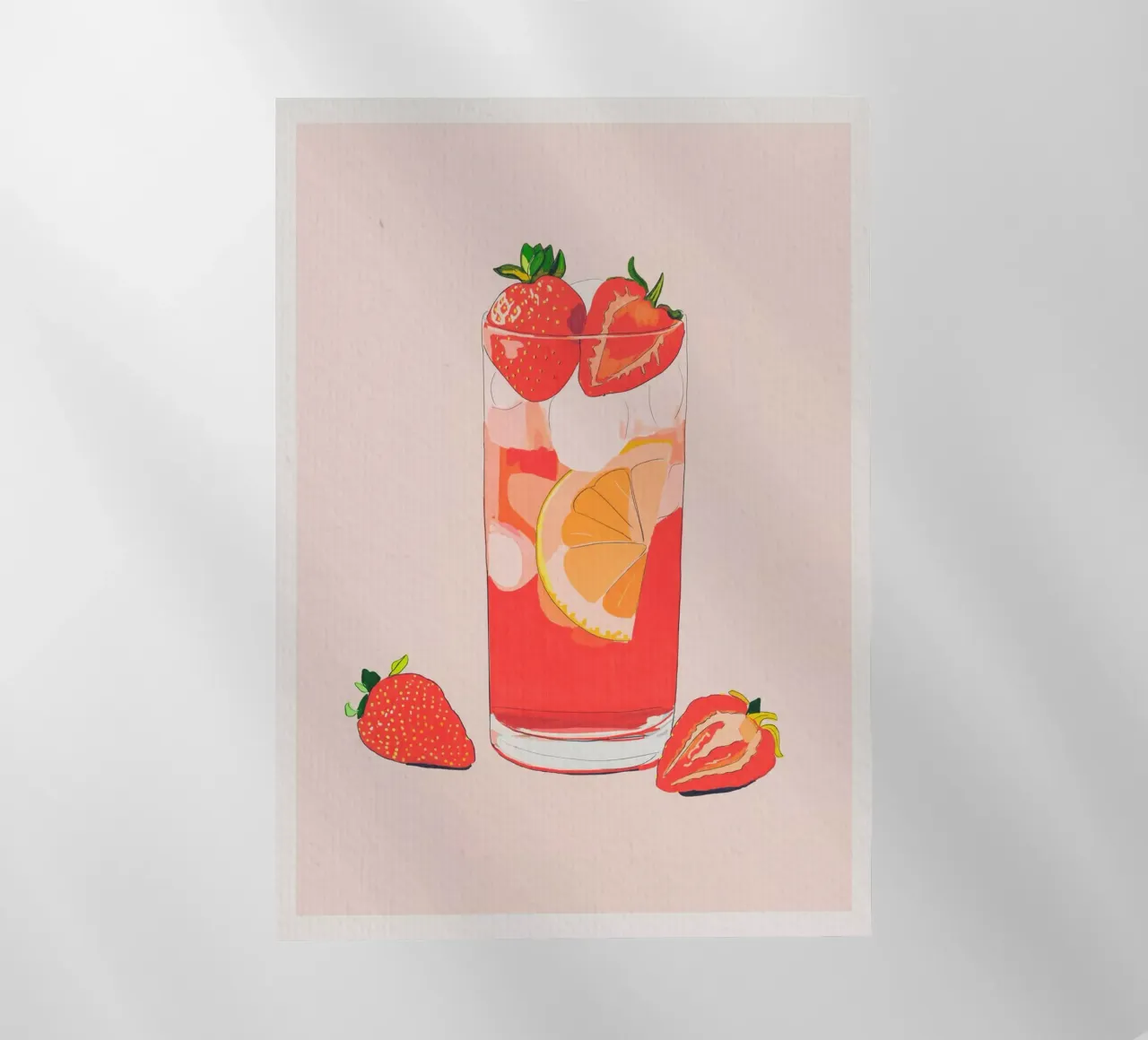 Tè freddo alla fragola pellicola backlit da ThingDesign