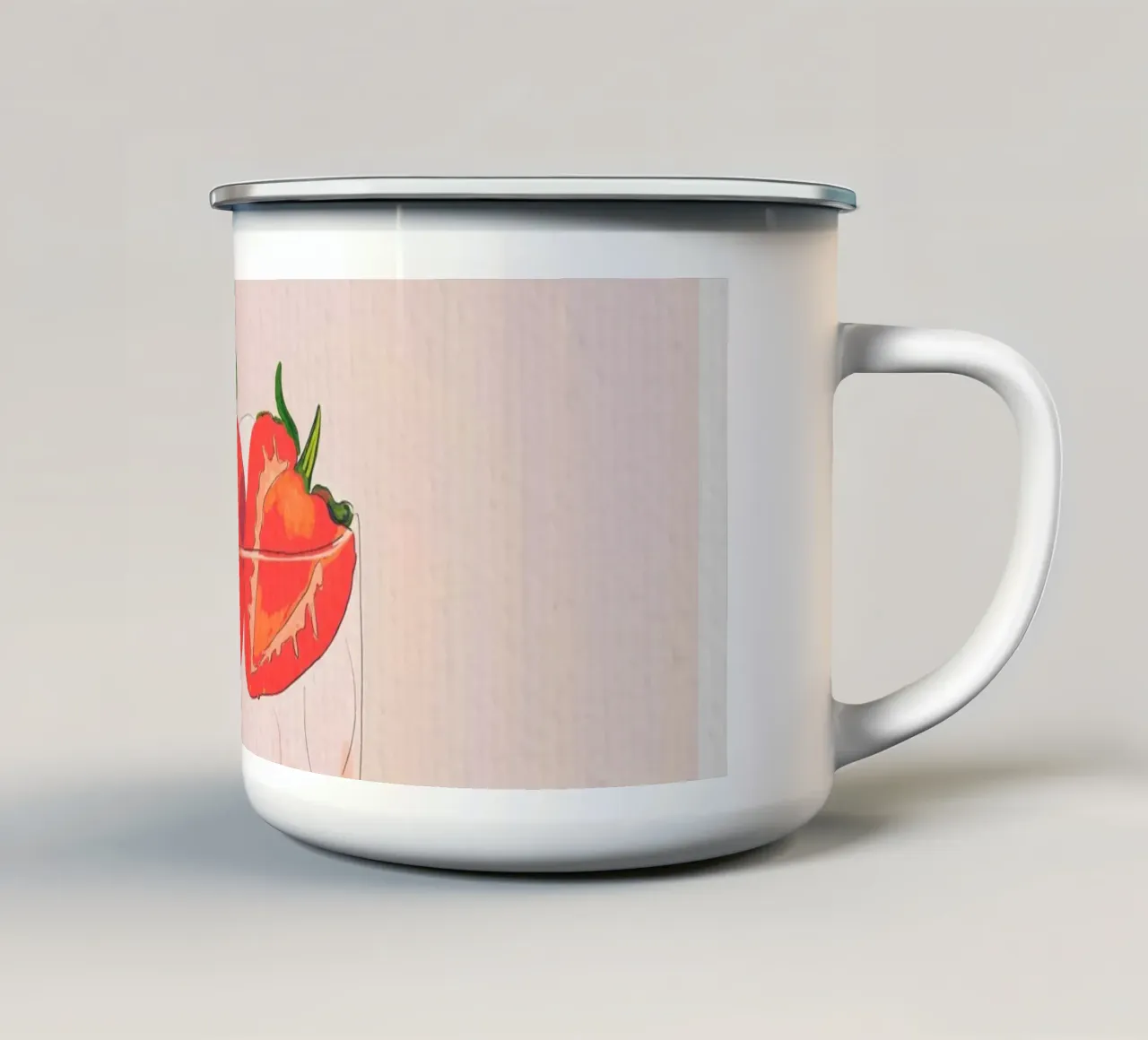 Tè freddo alla fragola tazza in smalto da ThingDesign