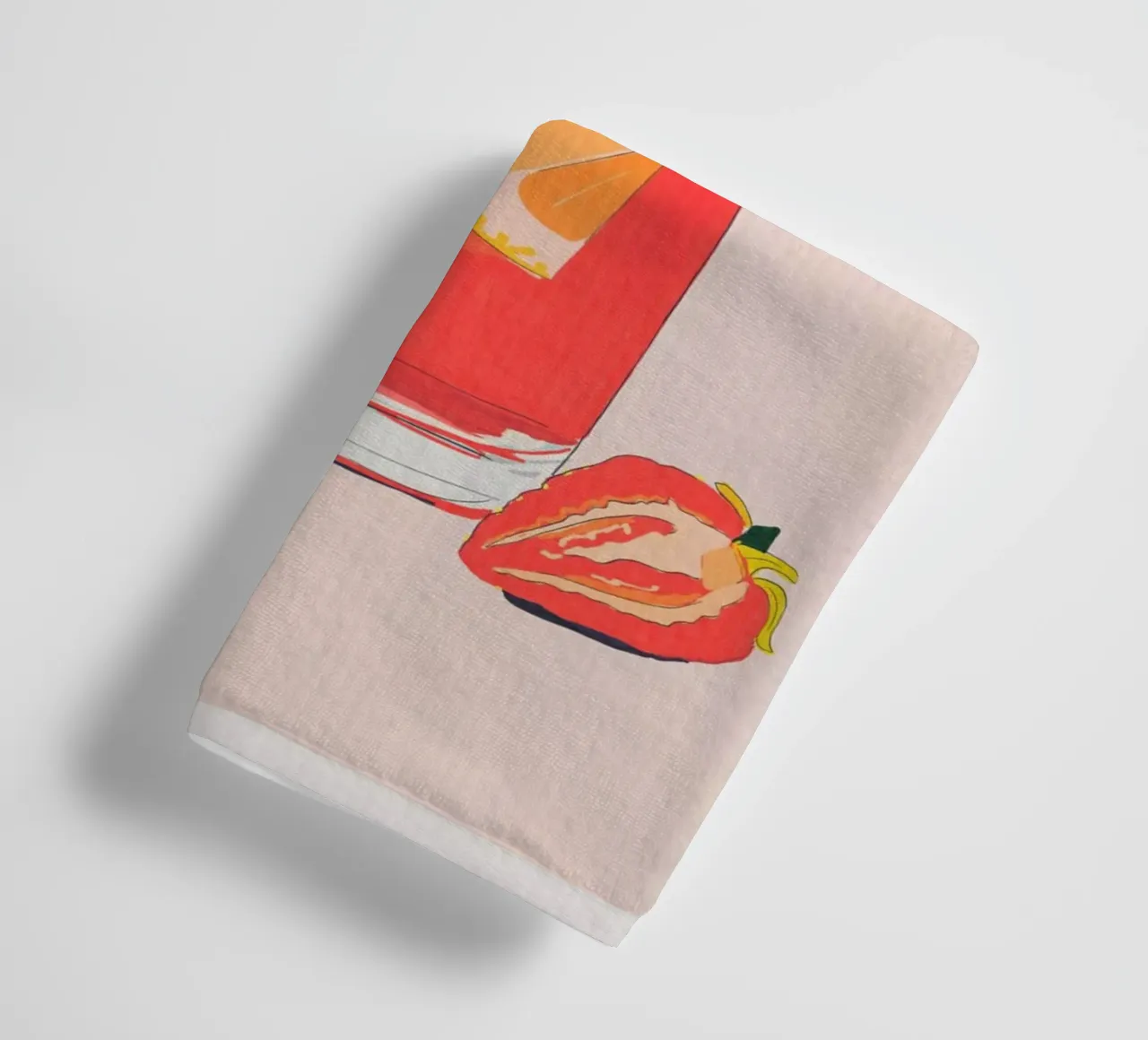 Tè freddo alla fragola asciugamano da bagno da ThingDesign