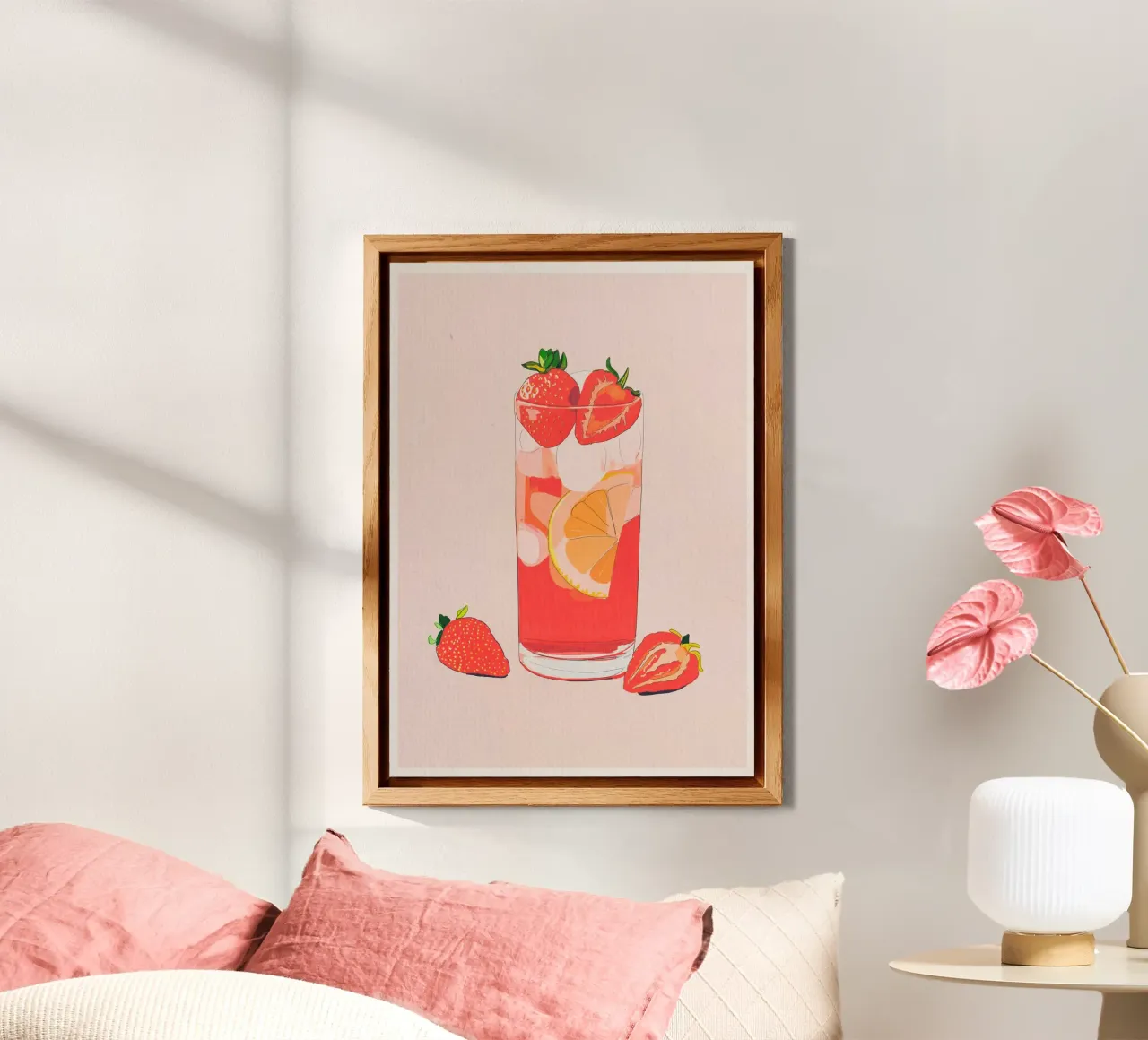 Tè freddo alla fragola alluminio dibond da ThingDesign