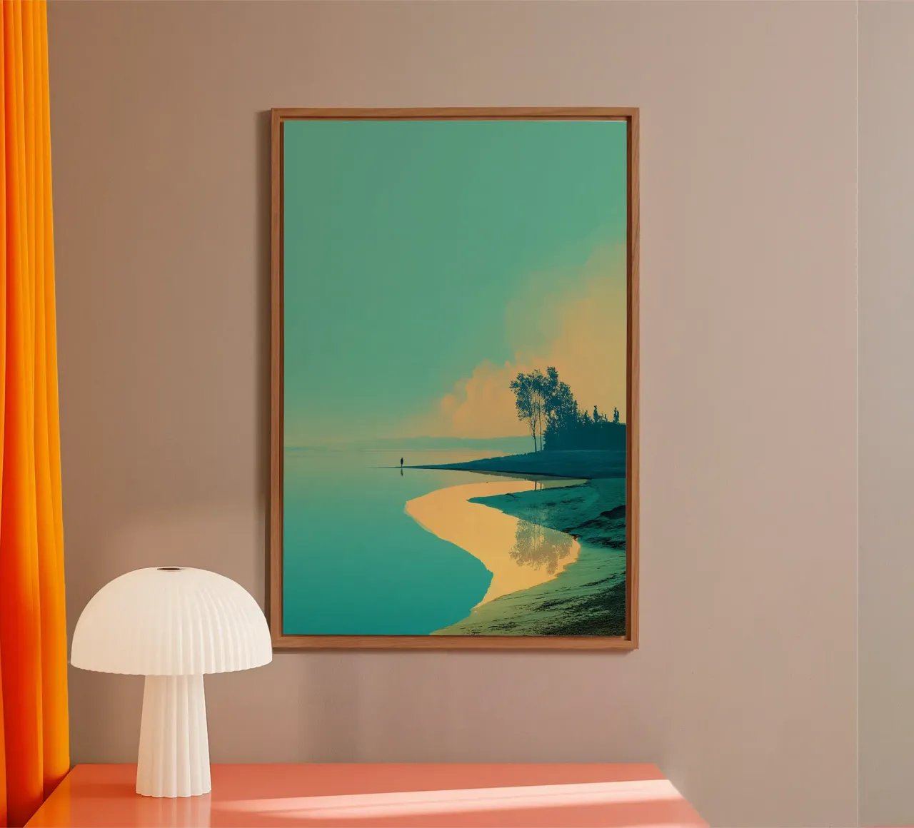 Solitude by the Shore alluminio dibond da michi