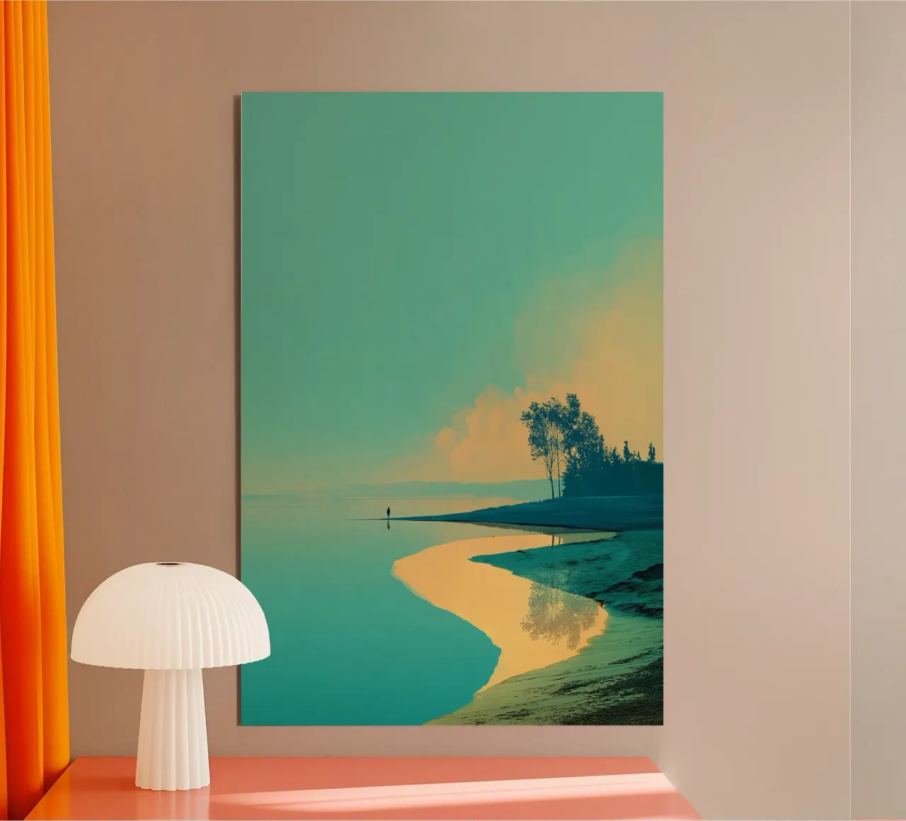 Solitude by the Shore alluminio dibond da michi