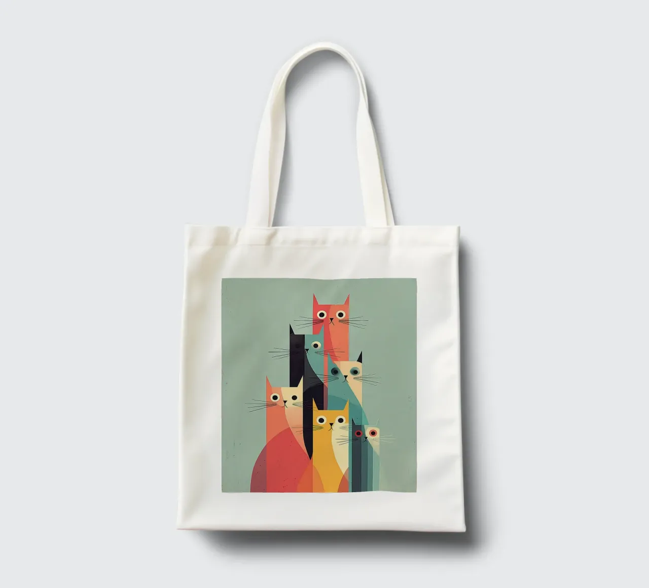Seven Shapes of Cat borsa in juta da Chic Creatures