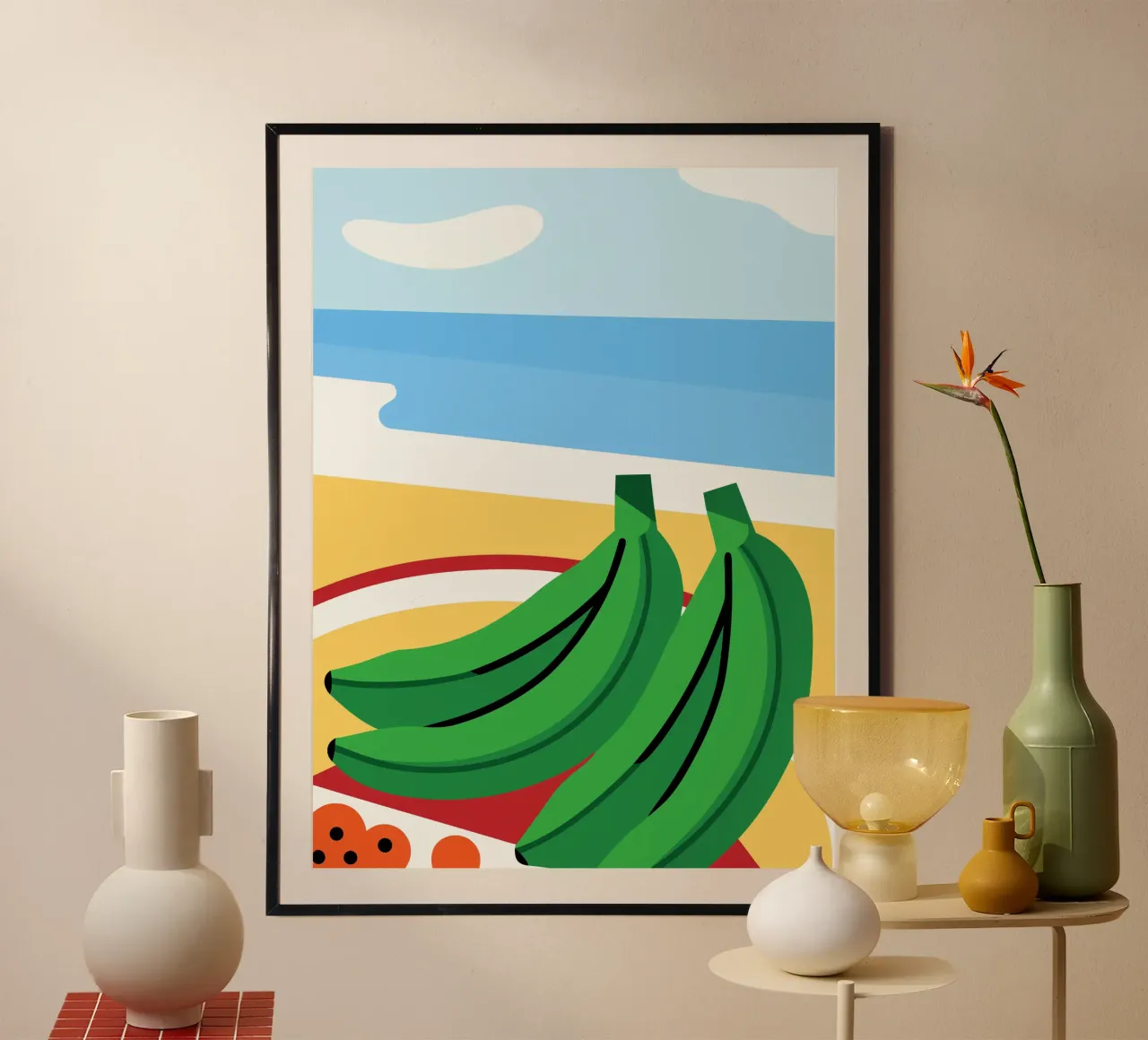 Banane verdi fresche carta hahnemühle da OFFICIAL FRUIT & VEGETABLES