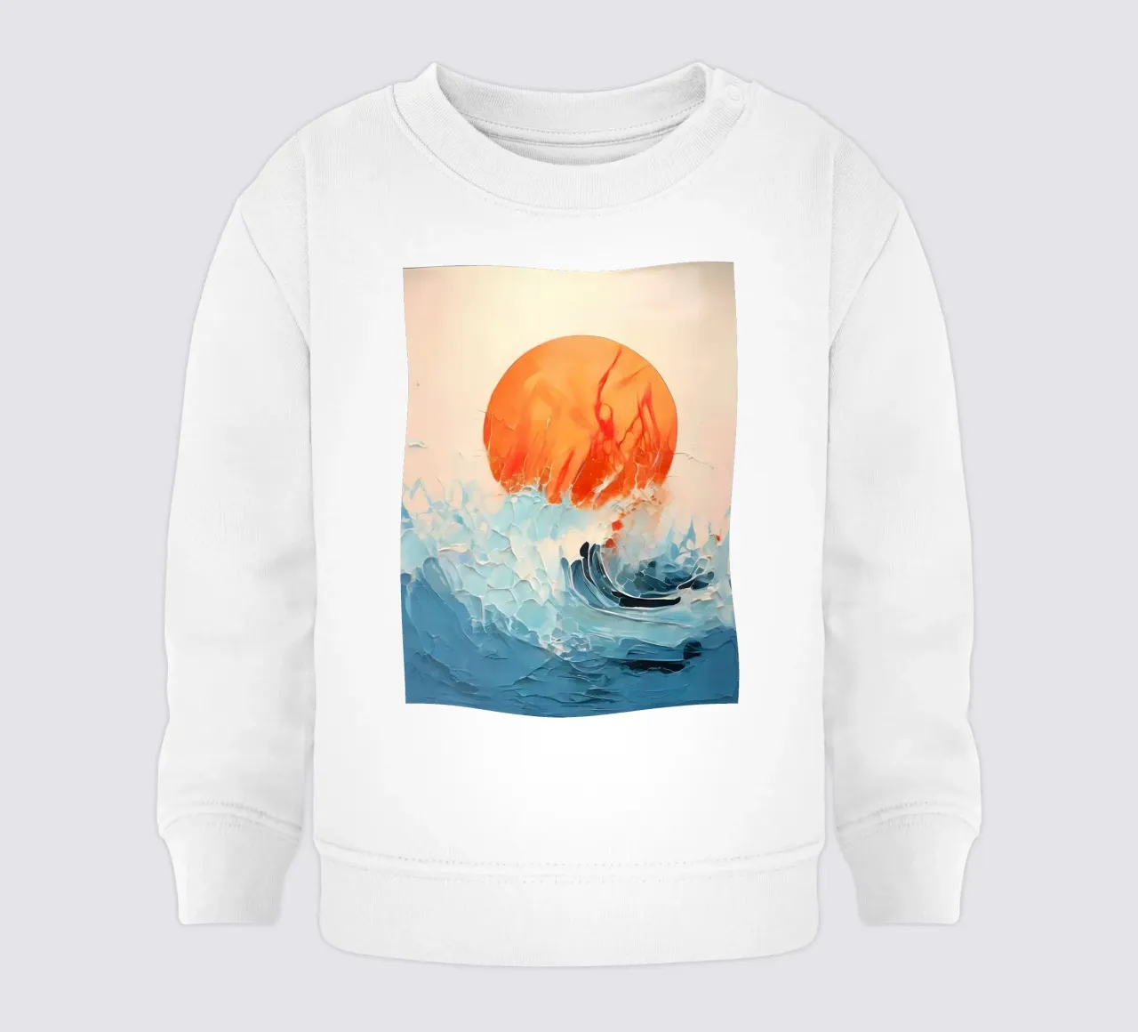 Tempesta baciata dal sole felpa neonato da Artistic-shop