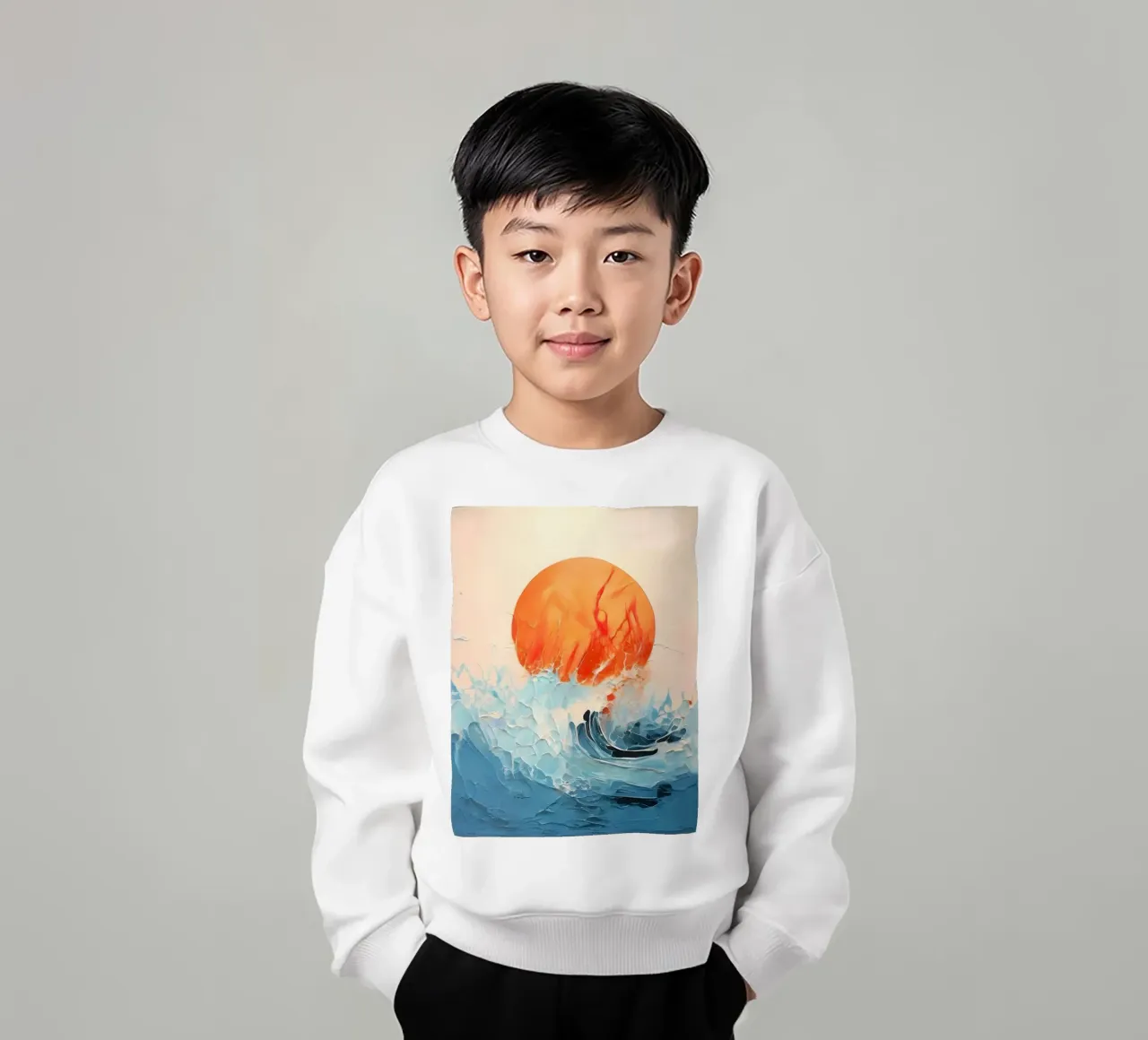 Tempesta baciata dal sole felpa bambino da Artistic-shop