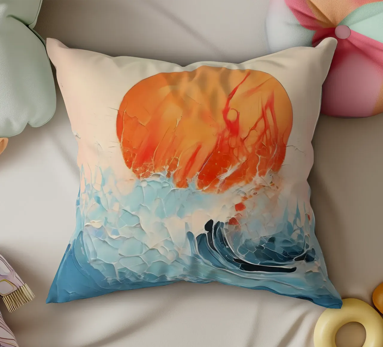 Tempesta baciata dal sole cuscino da Artistic-shop