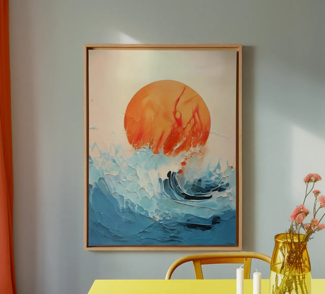 Tempesta baciata dal sole tela con Cornice a cassetta da Artistic-shop