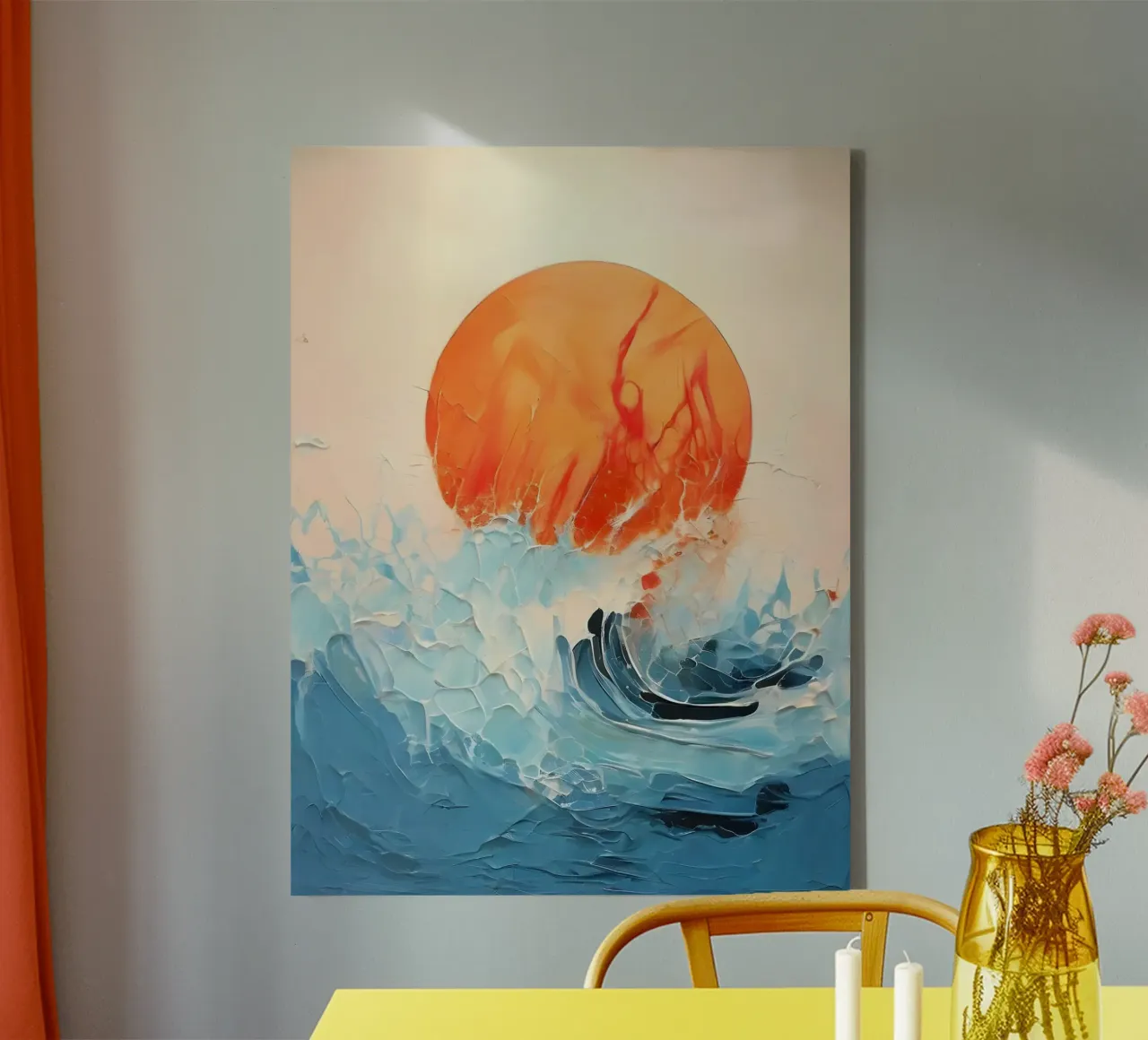 Tempesta baciata dal sole tela con Cornice a cassetta da Artistic-shop