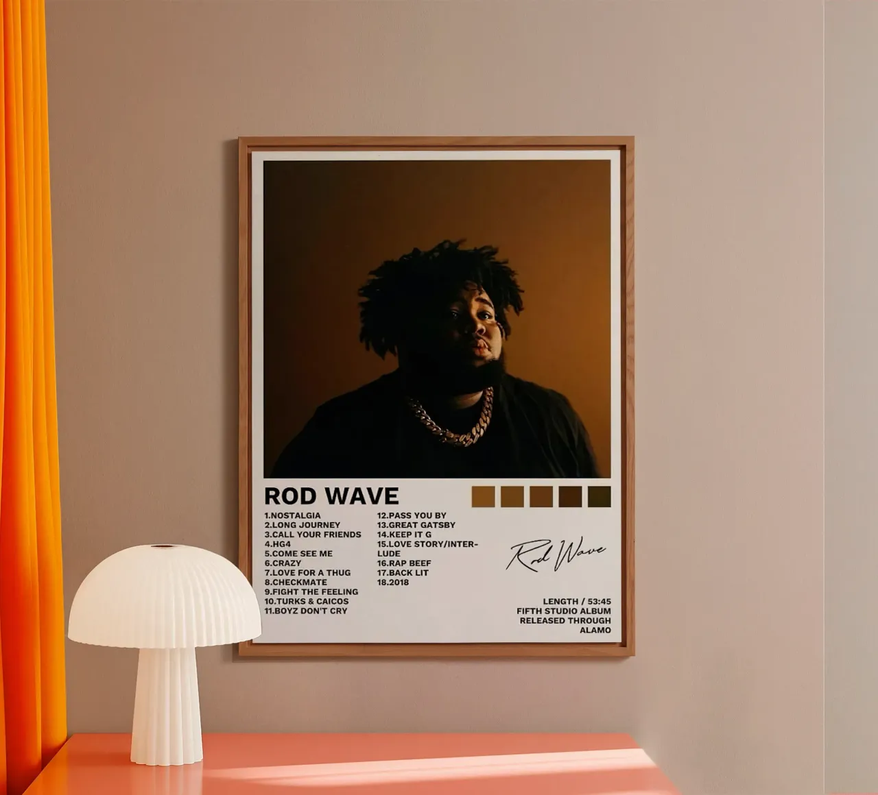 Rod Wave alluminio dibond da Roronoa7
