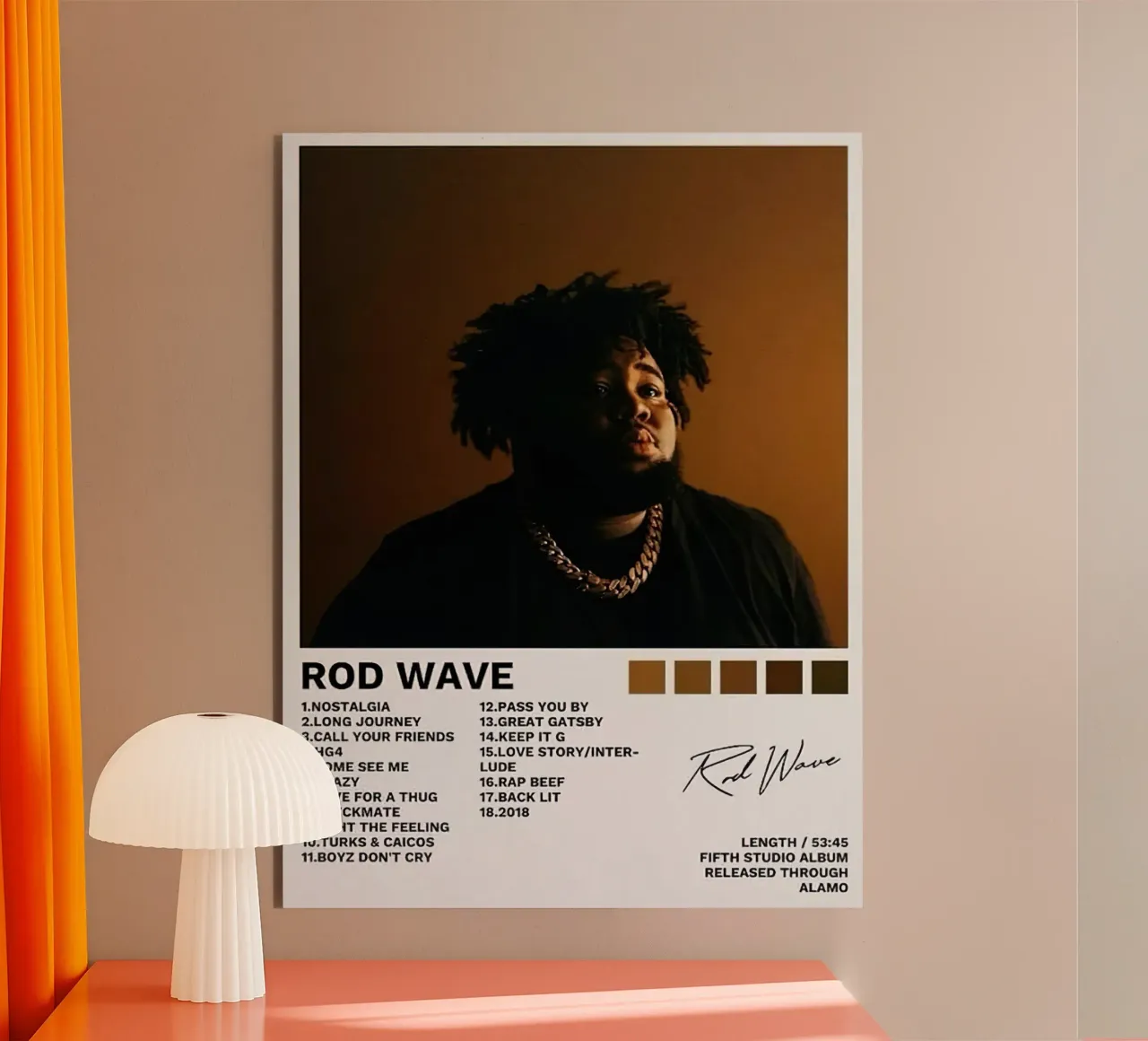 Rod Wave alluminio dibond da Roronoa7
