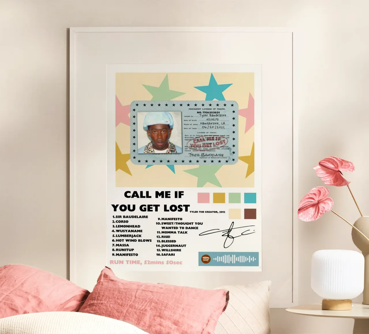 Tyler The Creator Call Me If You Get Lost poster da Roronoa7