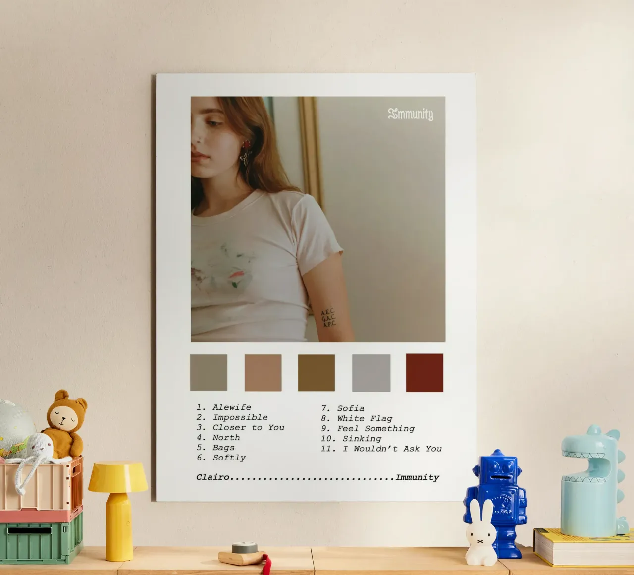 Clairo Immunity alluminio dibond da Roronoa7