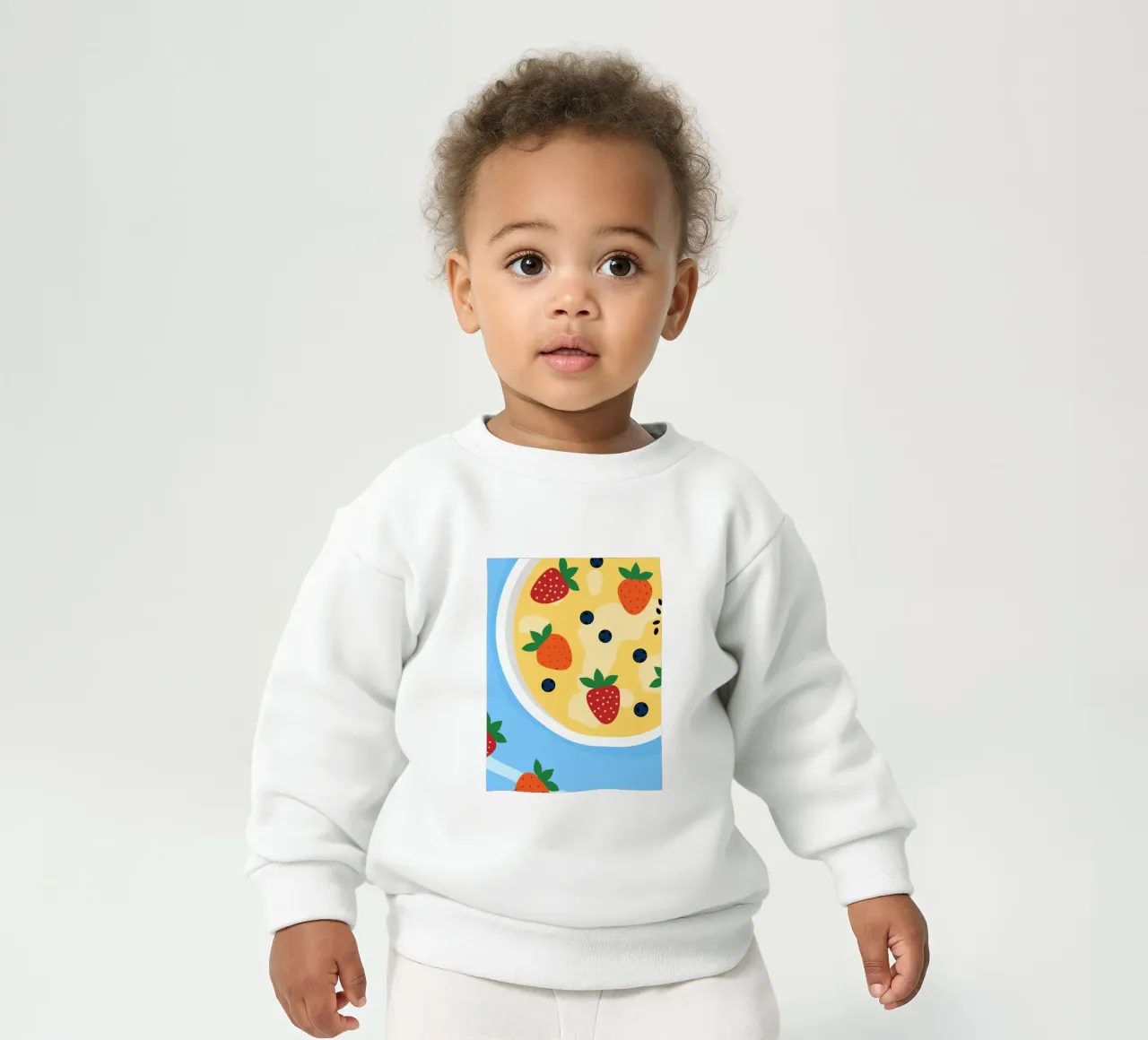 Farina d'avena con fragole felpa neonato da OFFICIAL FRUIT & VEGETABLES