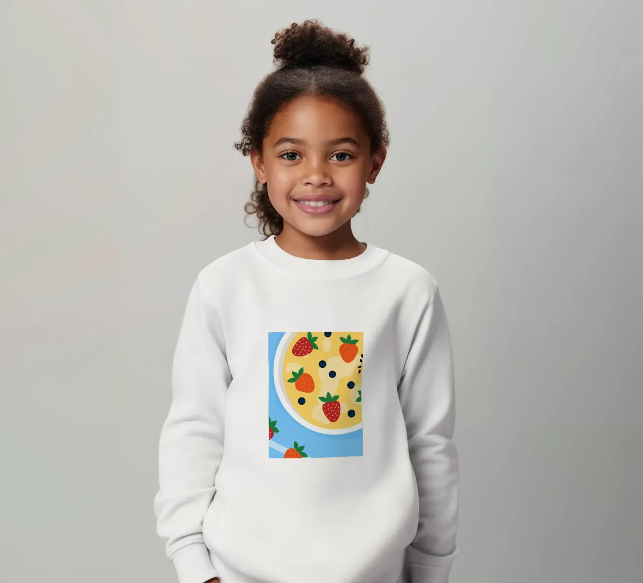 Farina d'avena con fragole felpa bambino da OFFICIAL FRUIT & VEGETABLES