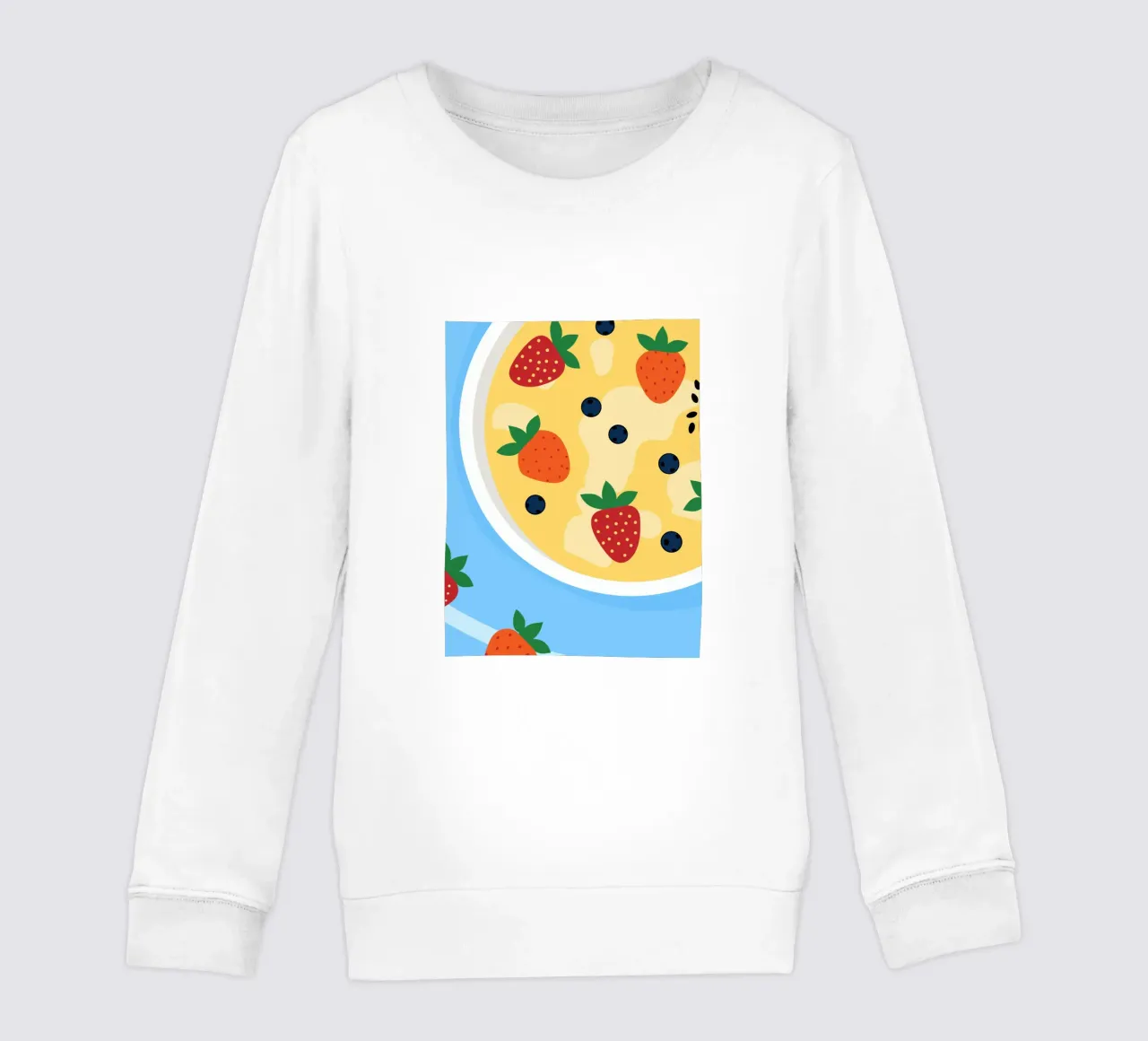 Farina d'avena con fragole felpa bambino da OFFICIAL FRUIT & VEGETABLES