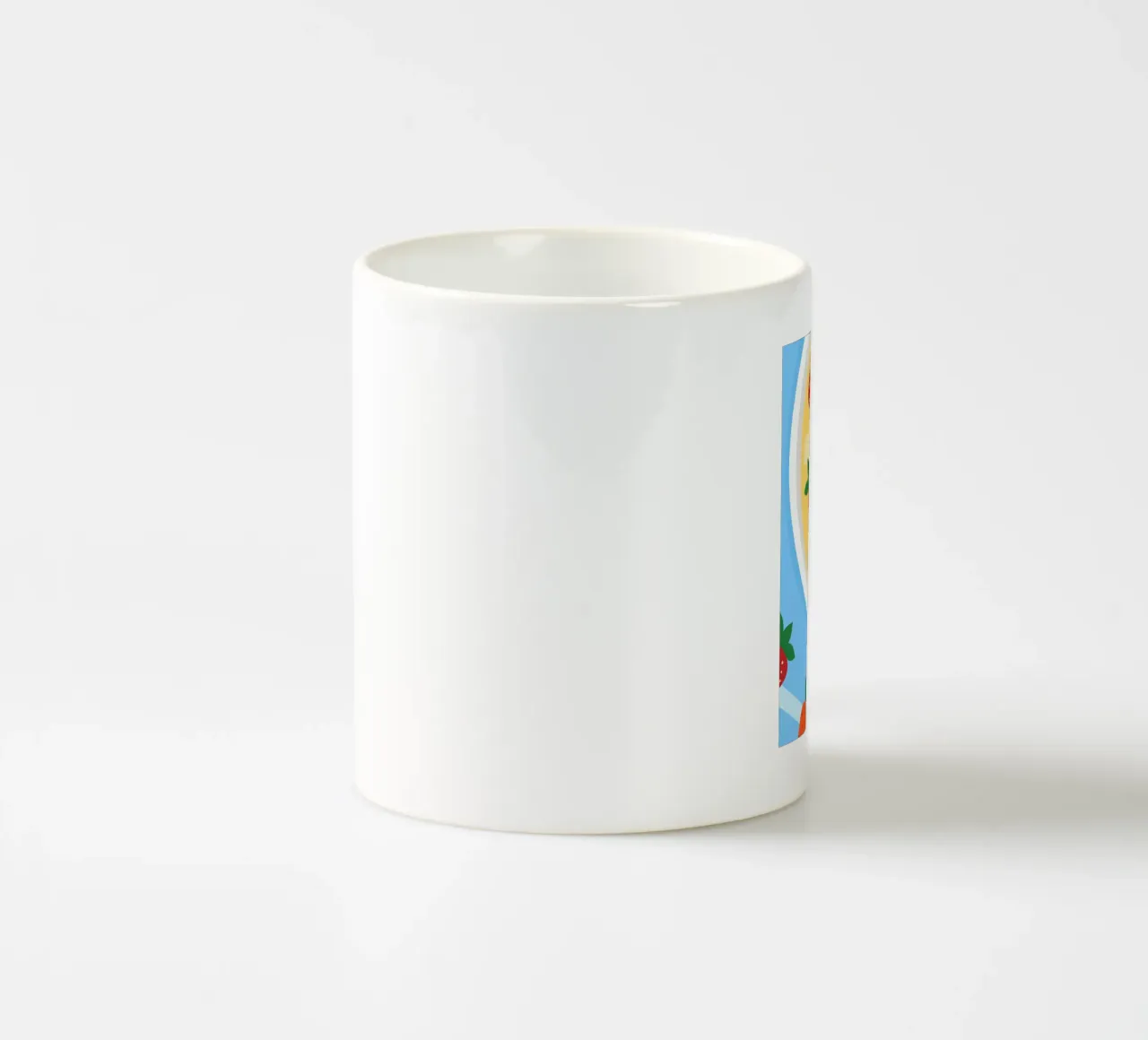 Farina d'avena con fragole tazza in ceramica da OFFICIAL FRUIT & VEGETABLES