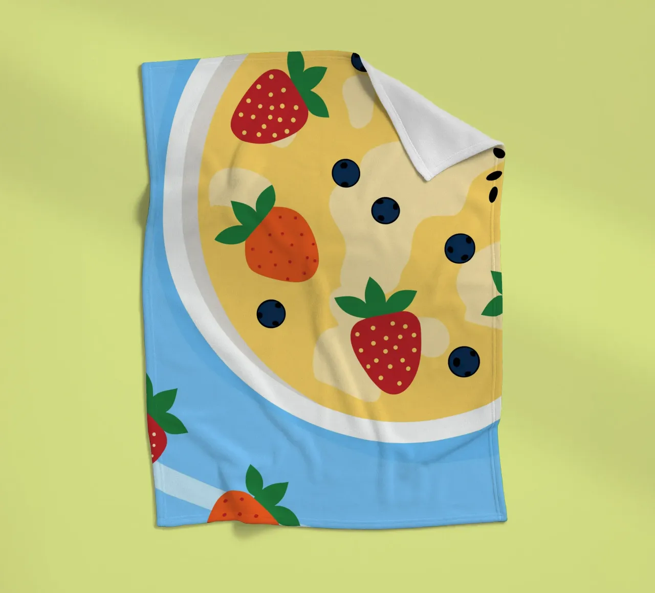 Farina d'avena con fragole coperta in pile da OFFICIAL FRUIT & VEGETABLES
