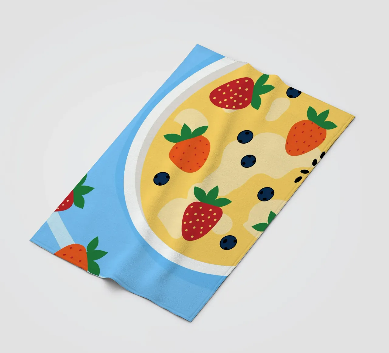 Farina d'avena con fragole coperta in pile da OFFICIAL FRUIT & VEGETABLES