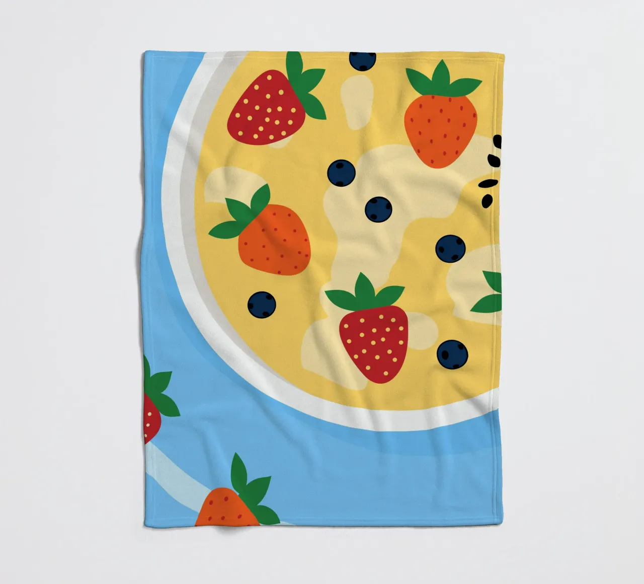 Farina d'avena con fragole coperta in pile da OFFICIAL FRUIT & VEGETABLES