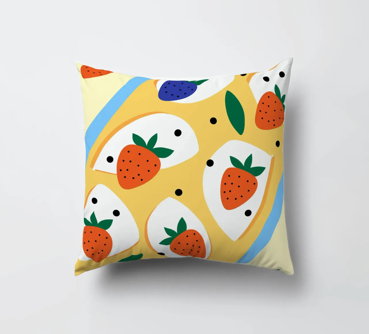 Fragole e mirtilli cuscino da OFFICIAL FRUIT & VEGETABLES
