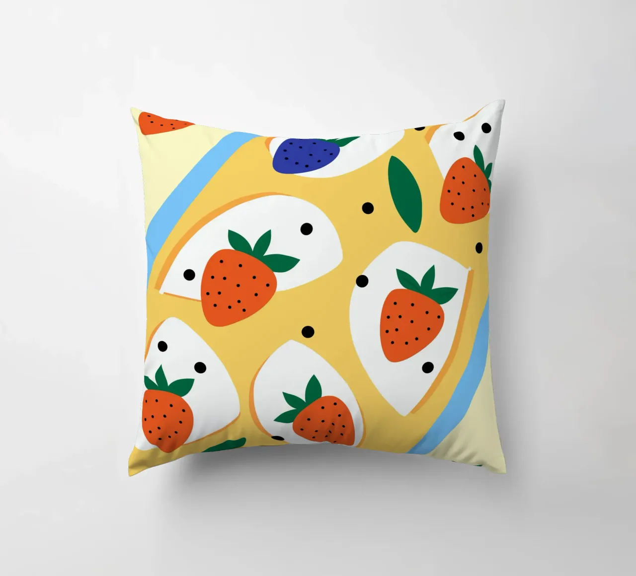 Fragole e mirtilli cuscino da OFFICIAL FRUIT & VEGETABLES