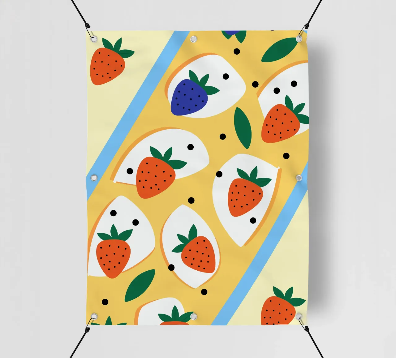 Fragole e mirtilli telo in pvc da OFFICIAL FRUIT & VEGETABLES