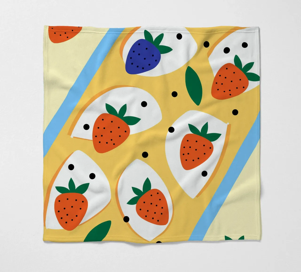 Fragole e mirtilli coperta in pile da OFFICIAL FRUIT & VEGETABLES