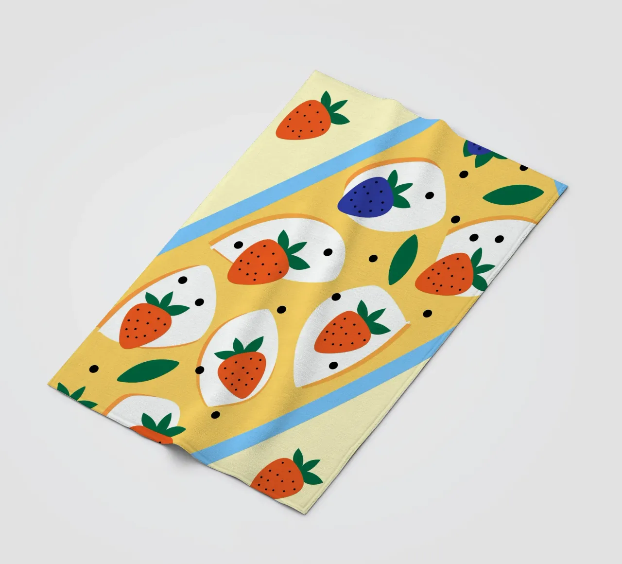 Fragole e mirtilli coperta in pile da OFFICIAL FRUIT & VEGETABLES
