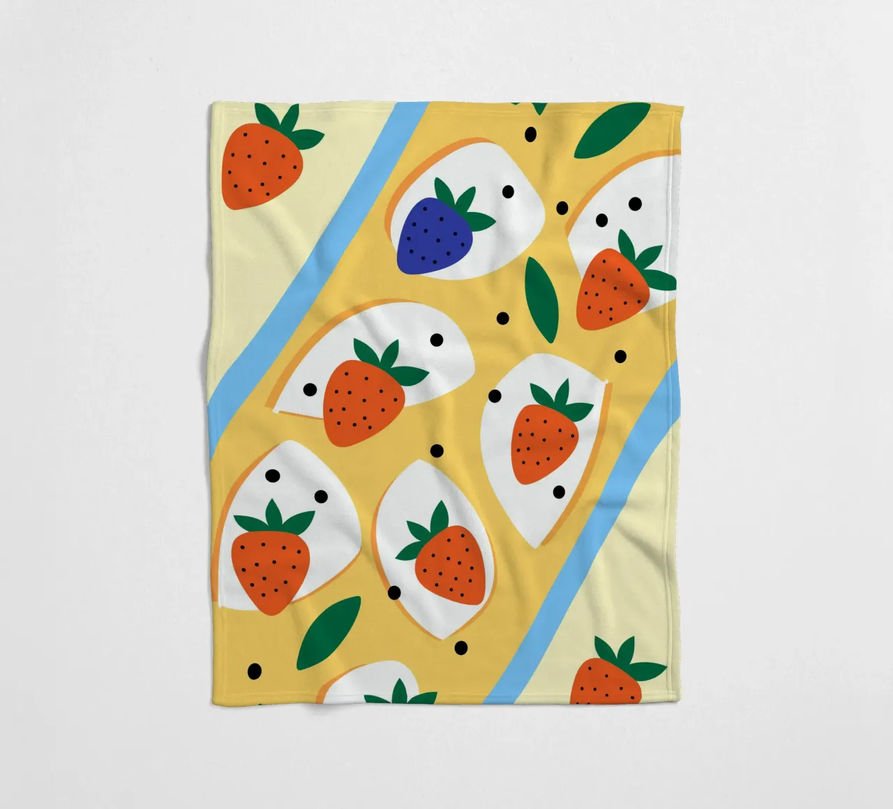 Fragole e mirtilli coperta in pile da OFFICIAL FRUIT & VEGETABLES