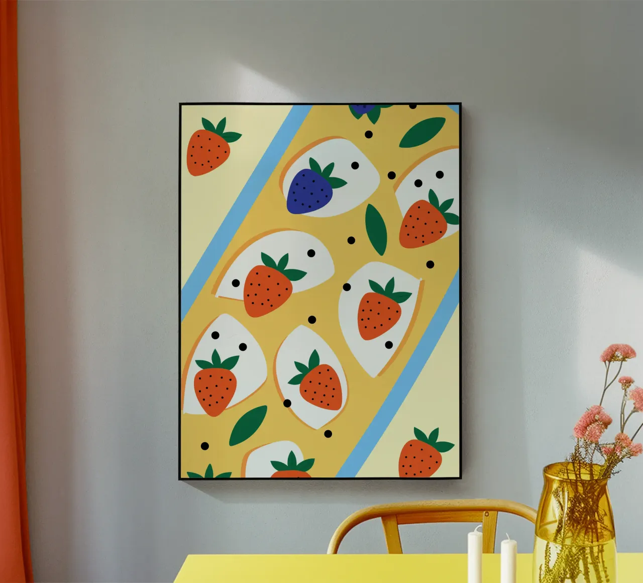 Fragole e mirtilli plexiglass da OFFICIAL FRUIT & VEGETABLES