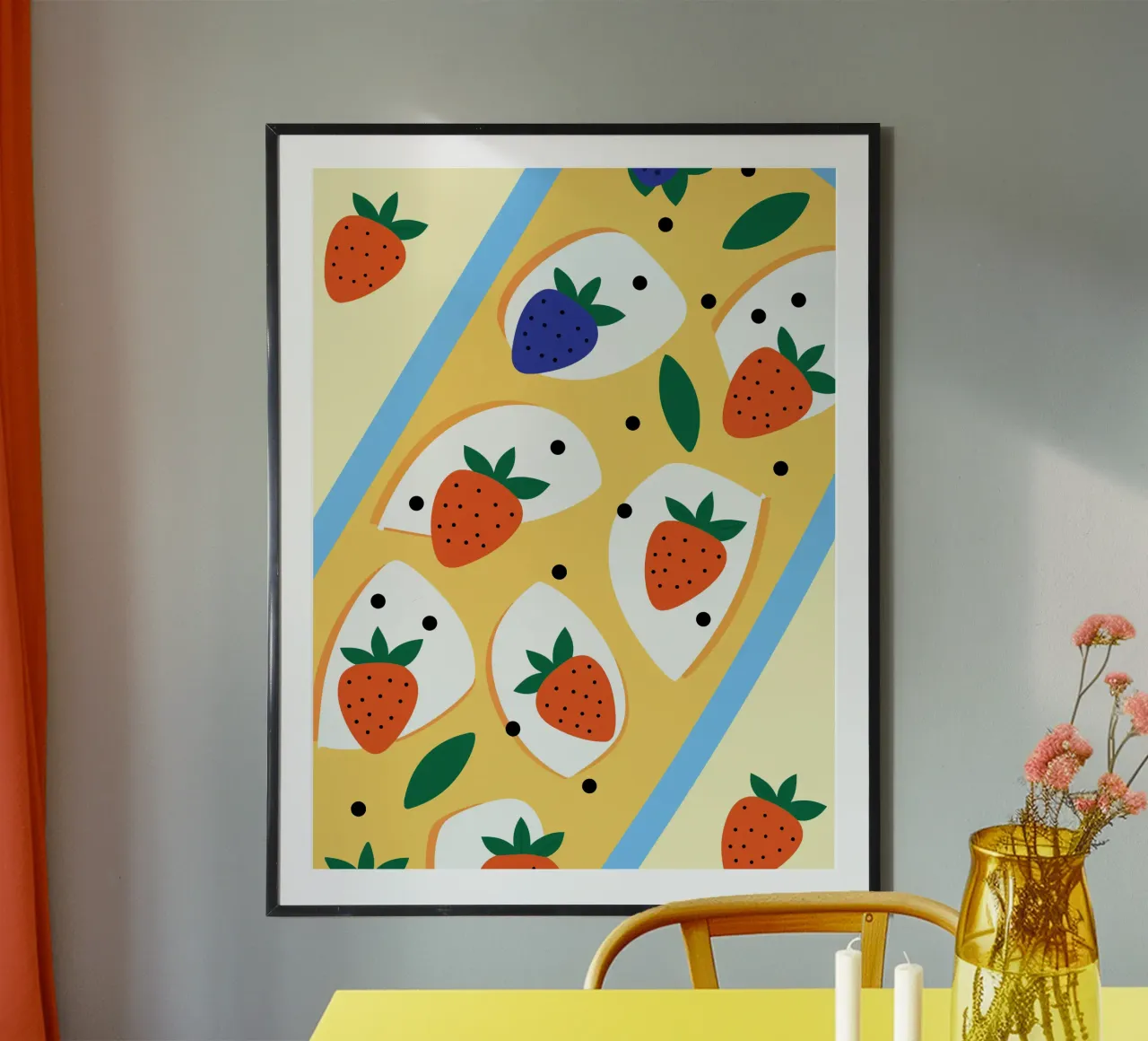 Fragole e mirtilli carta hahnemühle da OFFICIAL FRUIT & VEGETABLES