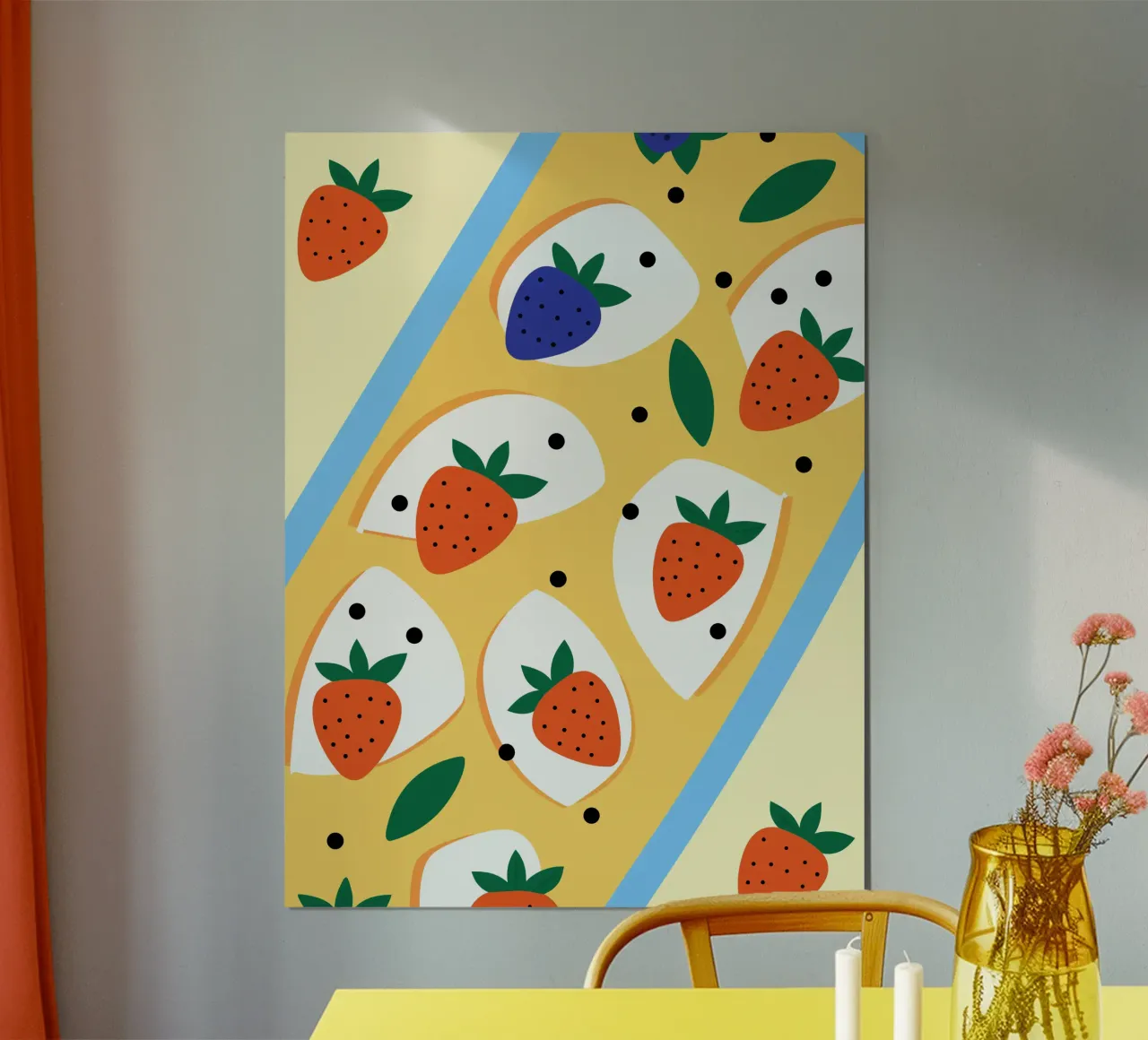 Fragole e mirtilli carta hahnemühle da OFFICIAL FRUIT & VEGETABLES