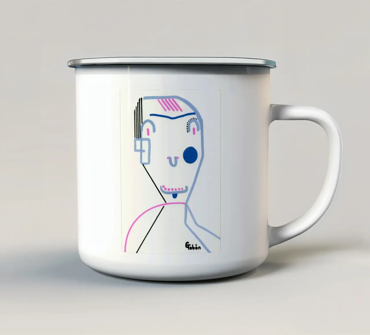 Evo tazza in smalto da gtobonart