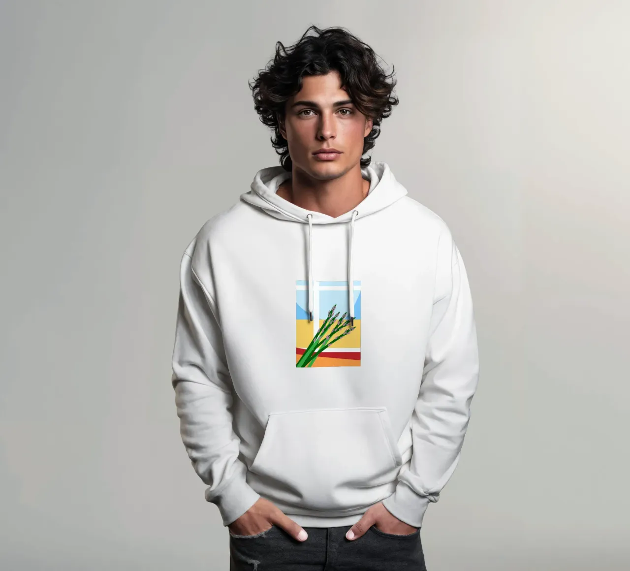 Asparagi freschi felpa con cappuccio da OFFICIAL FRUIT & VEGETABLES