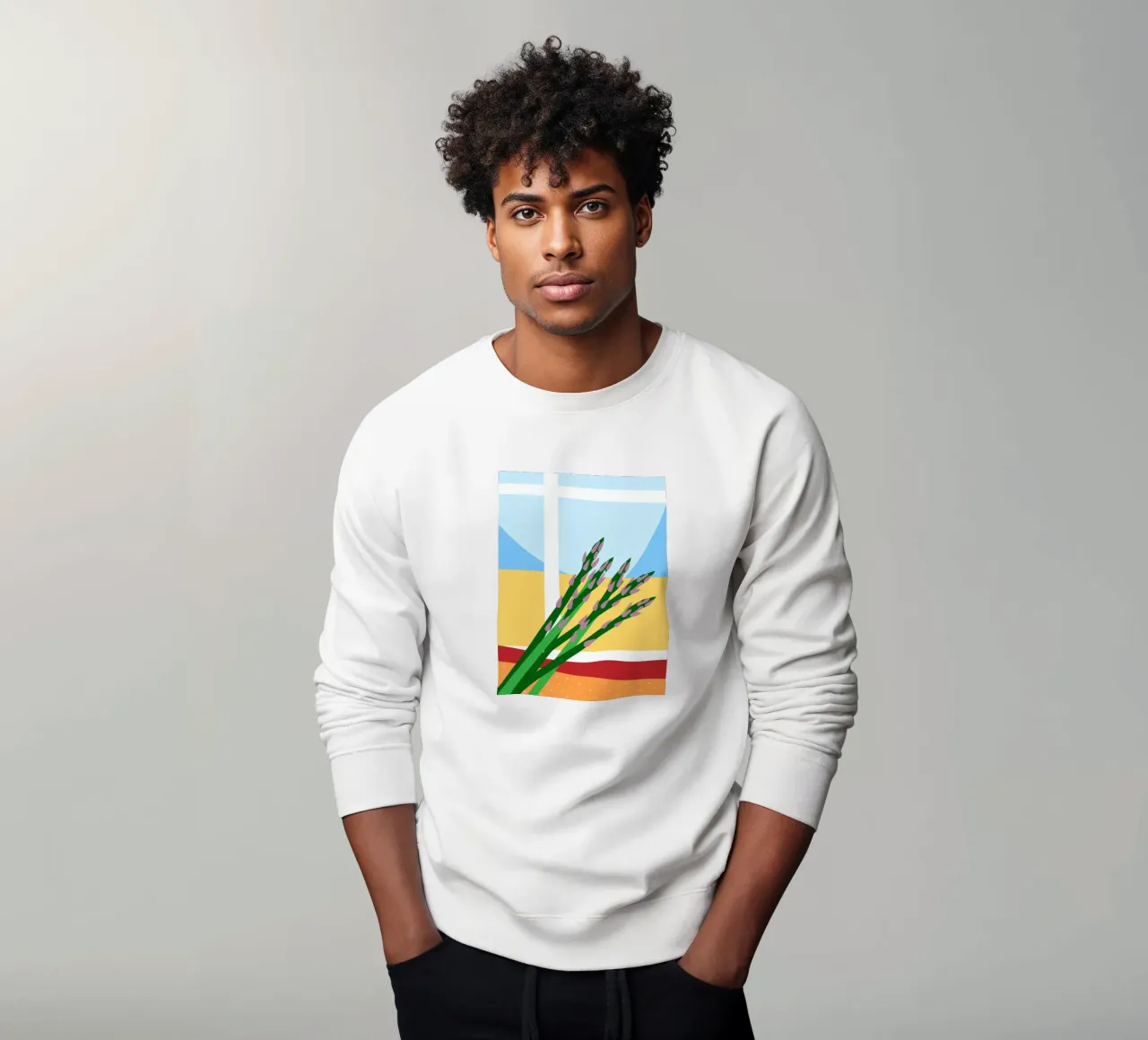 Fresh Asparagus sweatshirt by OFFICIAL FRUIT & VEGETABLES