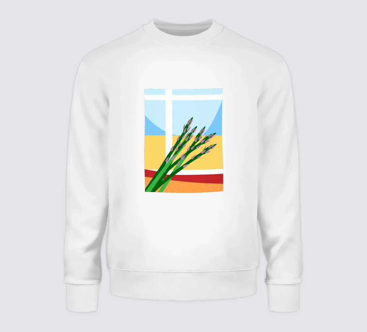 Fresh Asparagus sweatshirt by OFFICIAL FRUIT & VEGETABLES